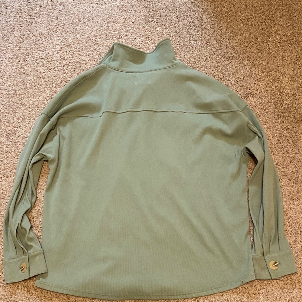 Pink Republic Sage Green Ribbed Top - Picture 3 of 3